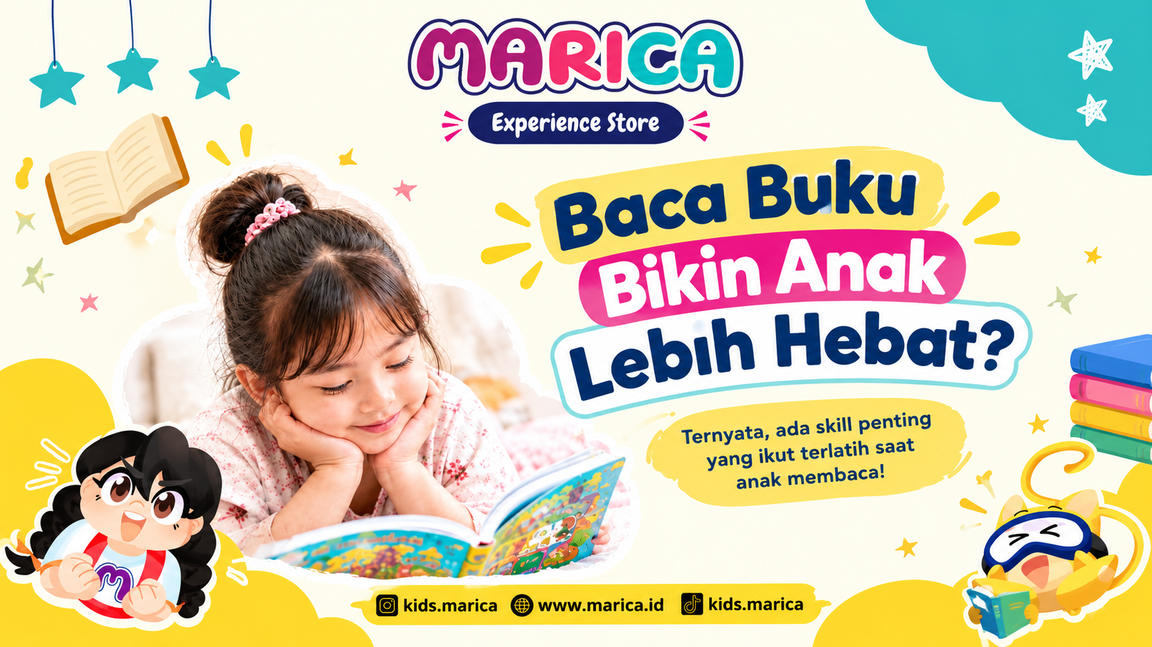 Baca Buku Bikin Anak Lebih Hebat? Ternyata Ada Skill yang Ikut Terlatih!